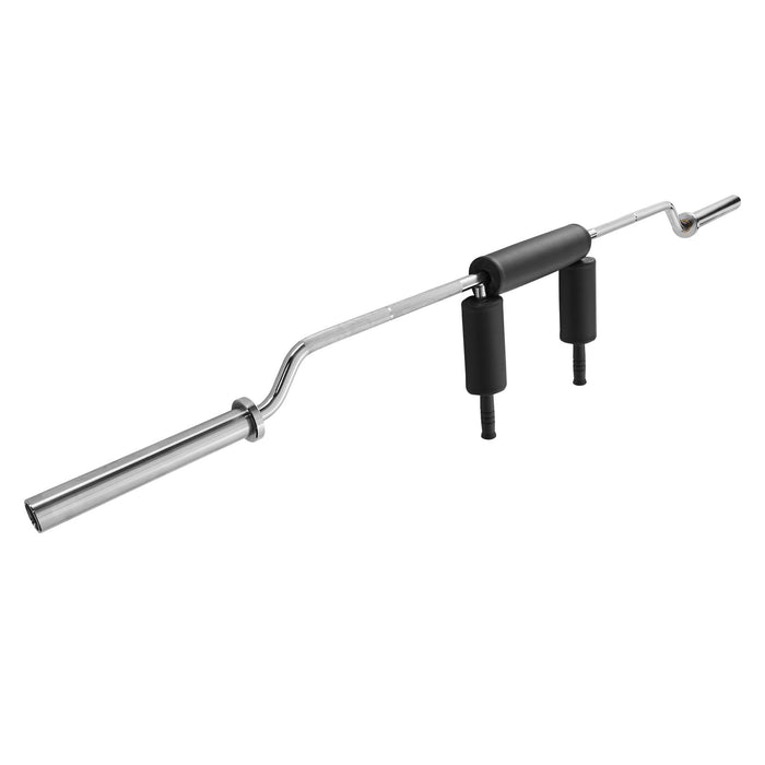 VEVOR Safety Squat Bar, 318kg Fitness Squat  Bar, Safety Squat Bar Attachment with Shoulder and Arm Pads, 28mm Diameter Weight Bar, Ideal for Front Squats, Lunges, Rehab, Physical Therapy