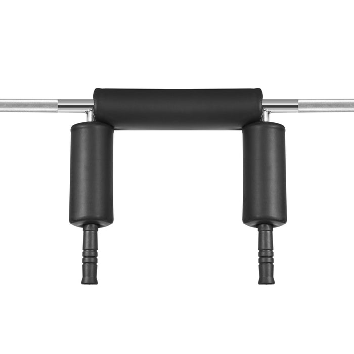 VEVOR Safety Squat Bar, 318kg Fitness Squat  Bar, Safety Squat Bar Attachment with Shoulder and Arm Pads, 28mm Diameter Weight Bar, Ideal for Front Squats, Lunges, Rehab, Physical Therapy