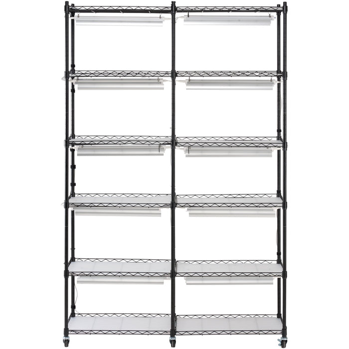 VEVOR Plant Stand with Grow Light 6 Tiers 200W 59.1" Indoor Plant Grow Shelf