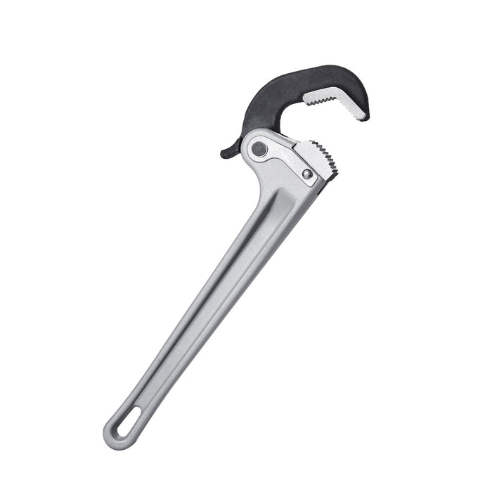 VEVOR Pipe Wrench, 14" Aluminum Straight Pipe Wrench, Automatic Jaw Adjustment, Adjustable Plumbing Wrench, Easy to Carry, Ergonomic Handle, Hangable Design, for Water Pipes, Automotive Repairs