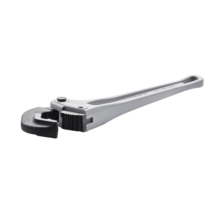 VEVOR Pipe Wrench, 14" Aluminum Straight Pipe Wrench, Automatic Jaw Adjustment, Adjustable Plumbing Wrench, Easy to Carry, Ergonomic Handle, Hangable Design, for Water Pipes, Automotive Repairs