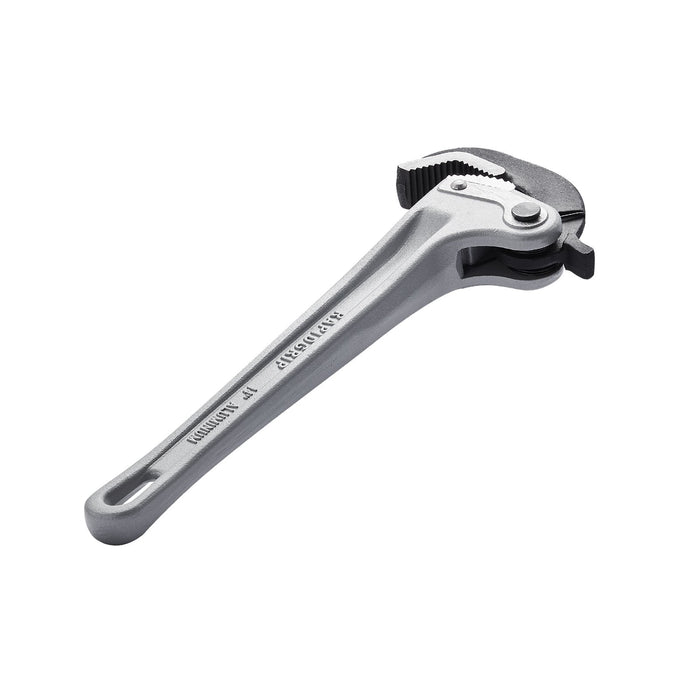 VEVOR Pipe Wrench, 14" Aluminum Straight Pipe Wrench, Automatic Jaw Adjustment, Adjustable Plumbing Wrench, Easy to Carry, Ergonomic Handle, Hangable Design, for Water Pipes, Automotive Repairs