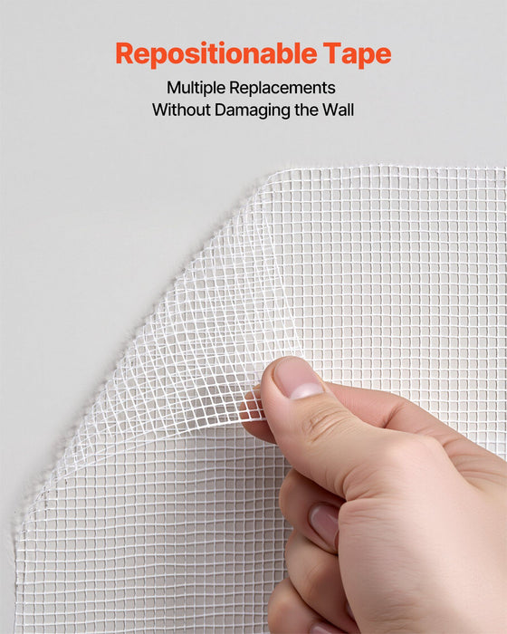 Drywall Mesh Tape, 150mm W x 30m L Self-Adhesive Fiberglass Drywall Joint Tape, 12 Rolls Dry Wall Patch for Easy Sheetrock Ceiling Crack Repair, to Achieve Smooth Even Wall Surface
