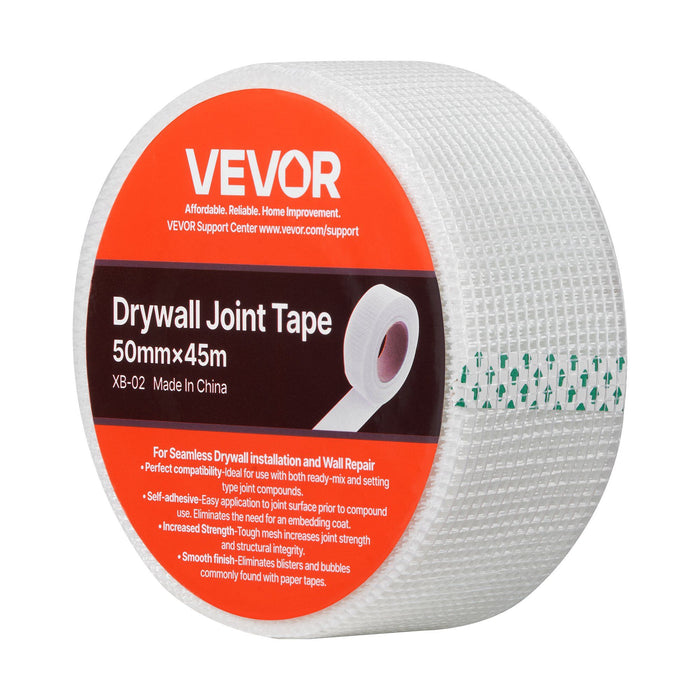 Drywall Mesh Tape, 50mm W x 45m L Self-Adhesive Fiberglass Drywall Joint Tape, 36 Rolls Dry Wall Patch for Easy Sheetrock Ceiling Crack Repair, to Achieve Smooth Even Wall Surface
