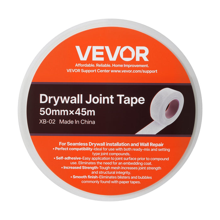 Drywall Mesh Tape, 50mm W x 45m L Self-Adhesive Fiberglass Drywall Joint Tape, 36 Rolls Dry Wall Patch for Easy Sheetrock Ceiling Crack Repair, to Achieve Smooth Even Wall Surface
