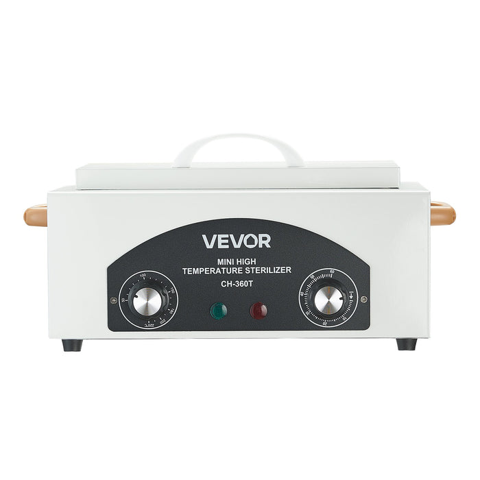 VEVOR High Temperature Autoclave Machine, 2L, 300W High Temperature Cleaner Machine Box with Adjustable Temperature and Time, Dry Heat Cabinet Nail Tool Cleaner for Labs, Home, Nail and Beauty Salons