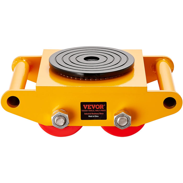 VEVOR Machinery Skate Dolly Machinery Mover 13200lbs/6T Carbon Steel 4 PU Wheels