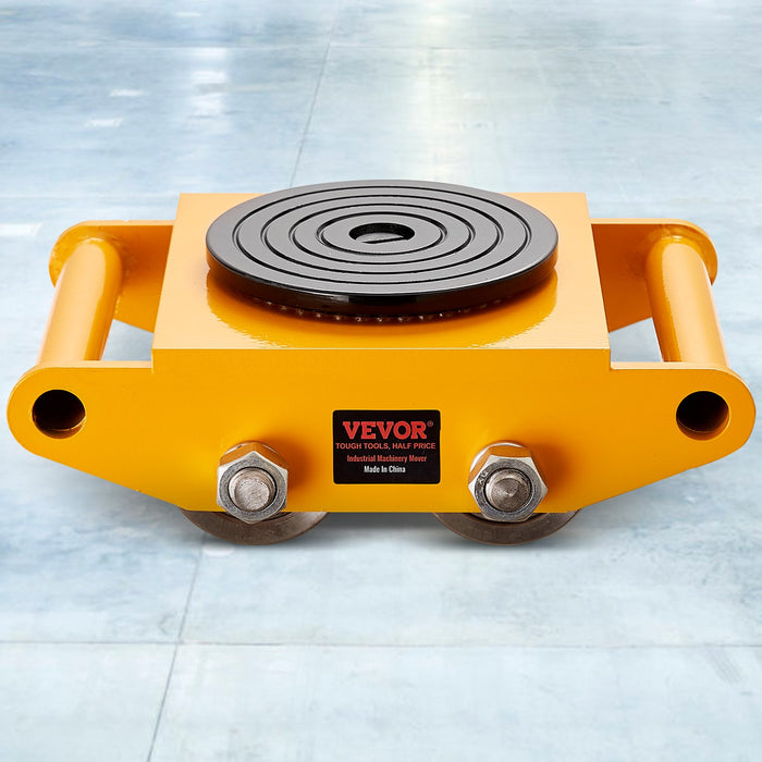 VEVOR 4PCS Machinery Skate Dolly Mover Skate 26455LBS/12T 4 Carbon Steel Wheels