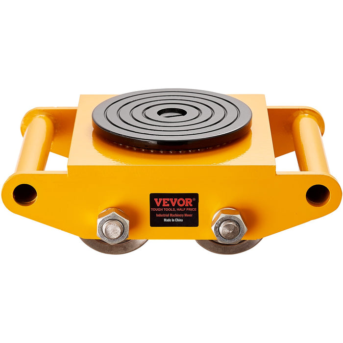 VEVOR 4PCS Machinery Skate Dolly Mover Skate 26455LBS/12T 4 Carbon Steel Wheels