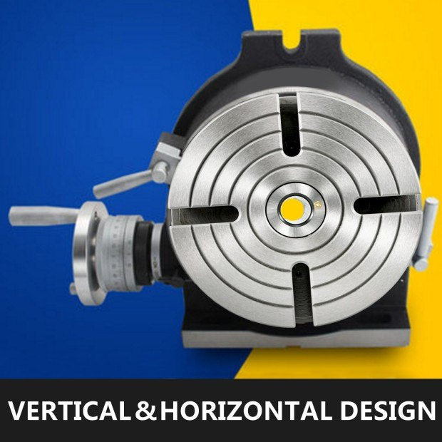 VEVOR Rotary Table 8Inch Horizontal Vertical HV8 Precision 3MT Milling Drilling Machine Vernier Reading Milling Drilling Boring