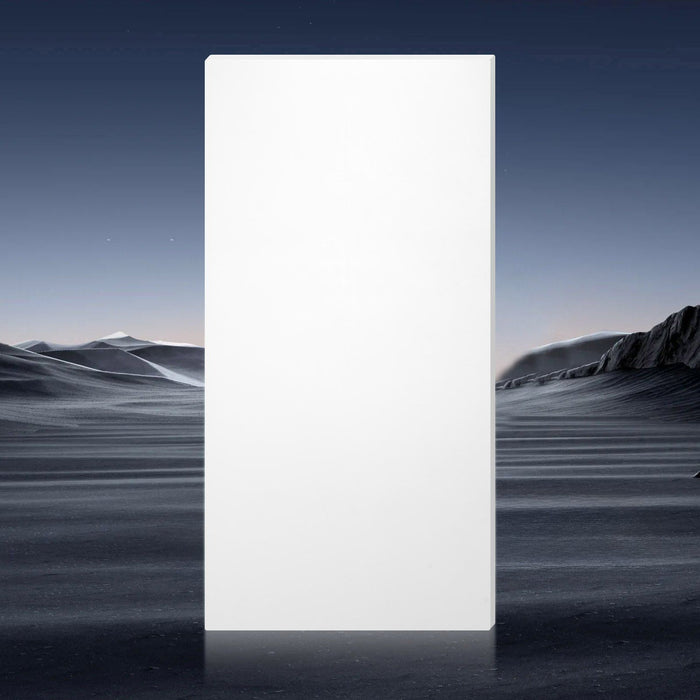 HDPE Plastic Sheet Board, 1 Pack High Density Polyethylene Sheet Plastic Panel, 610 x 1219 mm 13 mm Thick Customizable Plastic Panels, for DIY Crafts, Heavy Duty Industrial Equipment, White