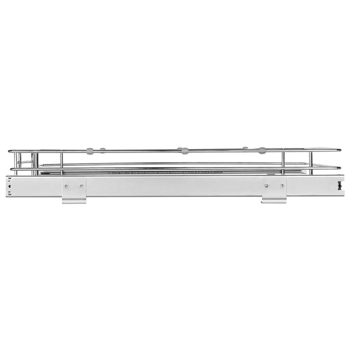 VEVOR 18.5"Wx21"Dx3.5"H Pull Out Cabinet Organizer, Heavy Duty Slide Out Pantry Shelves, Steel Roll Out Drawers, Sliding Drawer Storage for Home Under Sink, 20"Wx22"Dx7"H Install Size for Cabinet