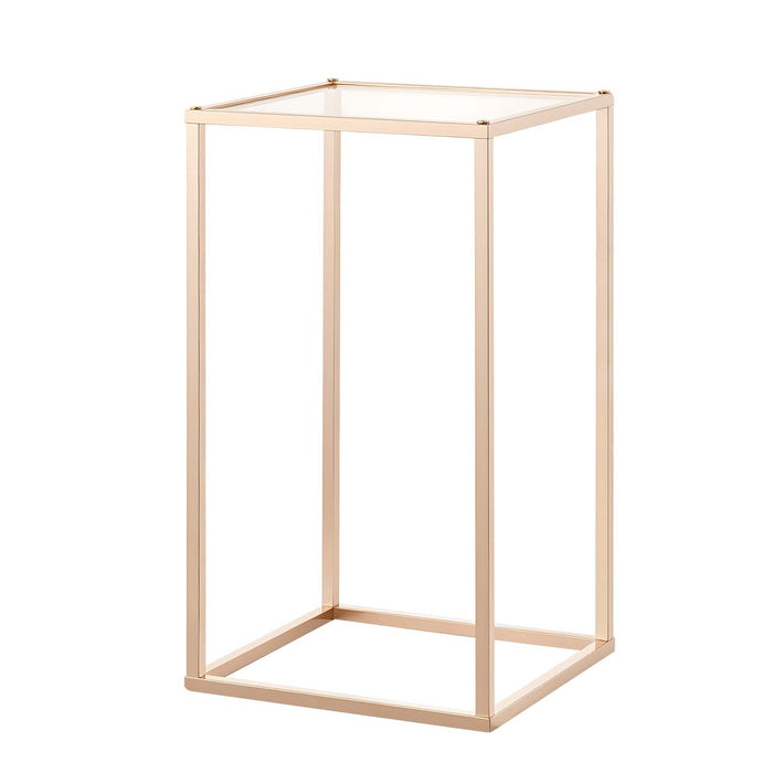 VEVOR Wedding Flower Stand, 10PCS 40cm Column Flower Stand, Floral Stands with Acrylic Laminate, Gold Rectangular Floral Display Rack for Wedding, Party, Birthday, Home,  Gold Centerpiece Stands