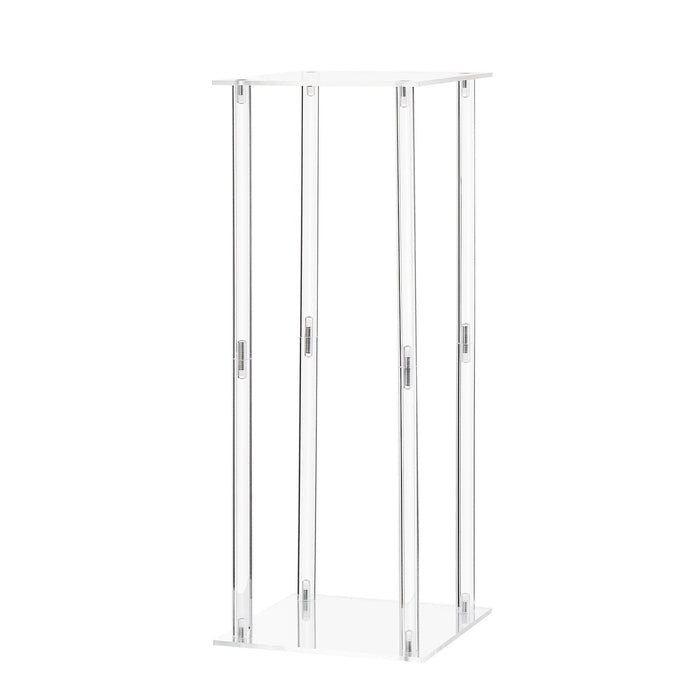 VEVOR Wedding Flower Stand, 10PCS 50cm Column Flower Stand, Floral Stands with Acrylic Laminate, Cylindrical Cubic Floral Display Rack for Wedding, Party, Birthday, Home, Centerpiece Stands