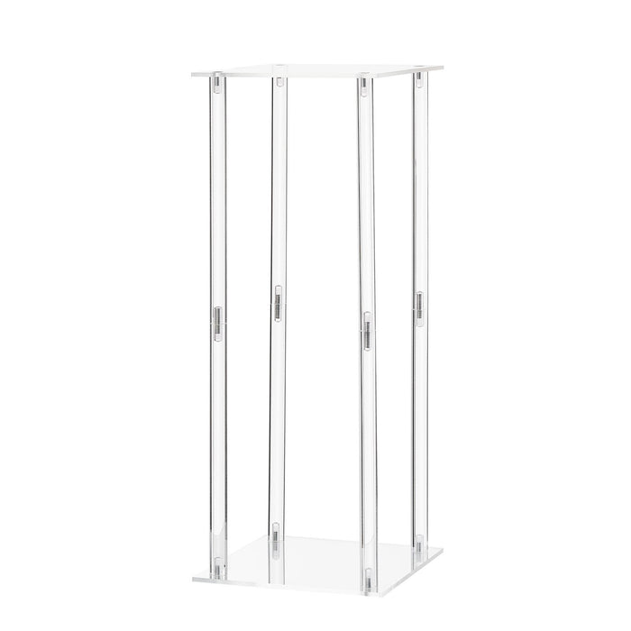 VEVOR Wedding Flower Stand, 10PCS 50cm Column Flower Stand, Floral Stands with Acrylic Laminate, Cylindrical Cubic Floral Display Rack for Wedding, Party, Birthday, Home, Centerpiece Stands