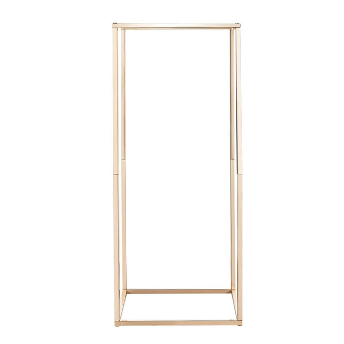 Wedding Flower Stand, 10PCS 60cm Column Flower Stand, Floral Stands with Hidden Screw, Rectangular Cubic Floral Display Rack for Wedding, Party, Birthday, Home, Gold Centerpiece Stands