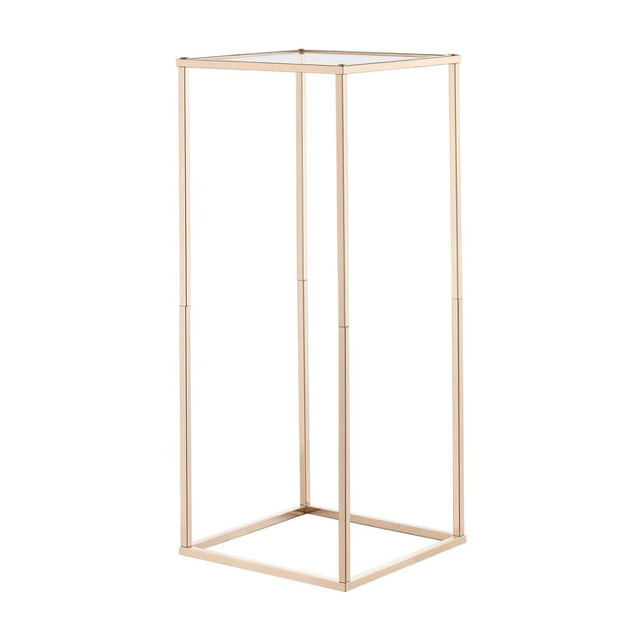 VEVOR Wedding Flower Stand, 10PCS 60cm Column Flower Stand, Floral Stands with Acrylic Laminate, Gold Rectangular Floral Display Rack for Wedding, Party, Birthday, Home,  Gold Centerpiece Stands