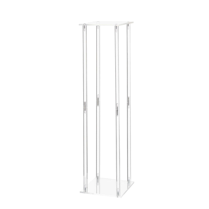 Wedding Flower Stand, 10PCS 80cm Column Flower Stand, Floral Stands with Acrylic Laminate, Cylindrical Cubic Floral Display Rack for Wedding, Party, Birthday, Home, Centerpiece Stands