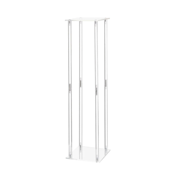 Wedding Flower Stand, 10PCS 80cm Column Flower Stand, Floral Stands with Acrylic Laminate, Cylindrical Cubic Floral Display Rack for Wedding, Party, Birthday, Home, Centerpiece Stands