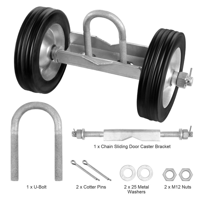 VEVOR Sliding Gate Kit 6â€?Heavy Duty Rolling Hardware for Door 600 lbs Load