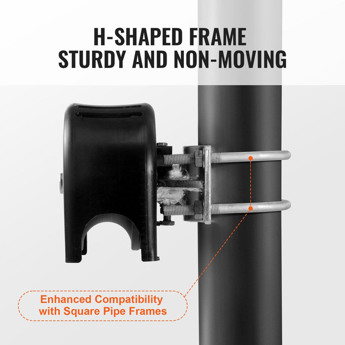 Sliding Gate Kit, Rolling Gate Hardware Kit w/ U-Shaped Wheel Groove for Cantilever Sliding Gates and Rolling Door, Sliding Gate Rollers 4 Track Wheels w/ Cover, Heavy Duty Sliding Roller,Black