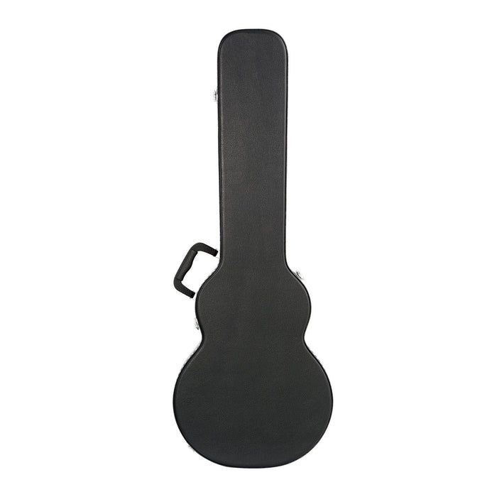 Electric Guitar Hard Case, 1050 mm Gourd-Shaped Guitar Hard Case, With Lock Latch Key Handle, PVC Padding Soft Lining Water-Resistant Hard Shell Guitar Cases, for 990 mm LES Paul Guitars, Black