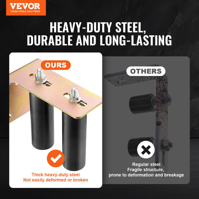 VEVOR Sliding Gate Kit 6â€?Rolling Hardware with L-Bracket Adjustable for Door