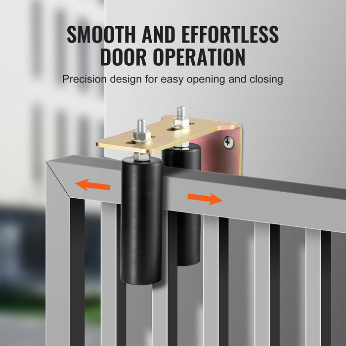 VEVOR Sliding Gate Kit 6â€?Rolling Hardware with L-Bracket Adjustable for Door