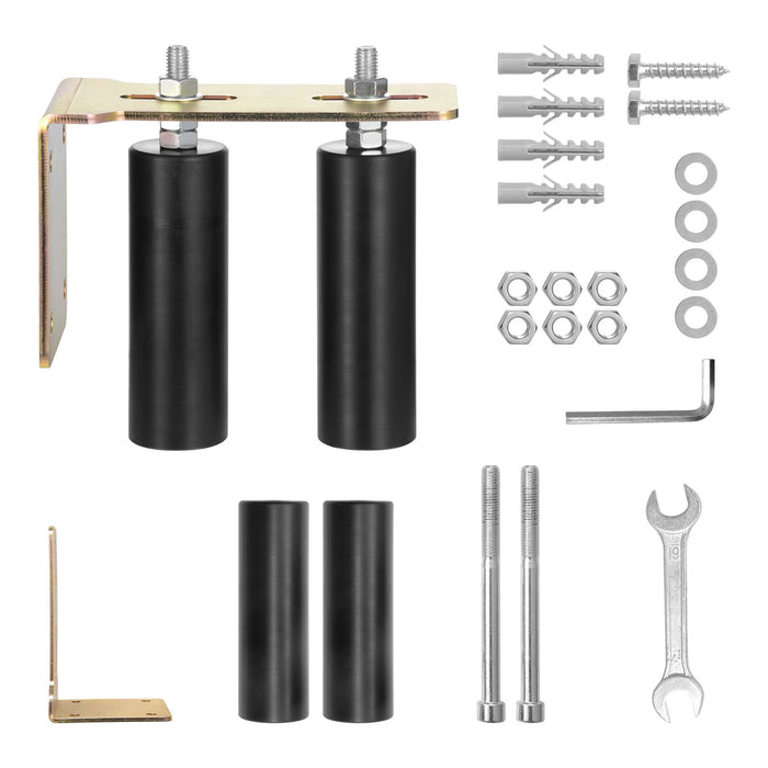 VEVOR Sliding Gate Kit 6â€?Rolling Hardware with L-Bracket Adjustable for Door