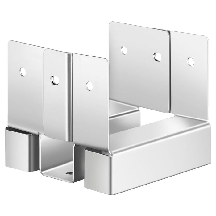 4x4 Post Base 10 Pcs, Inner Size 3.53x3.56inch/89.6x90.5mm Concrete Post Anchor, Heavy-Duty Zinc-Plated Carbon Steel Posts Brackets with 1 Inch Standoff Elevation, for Concrete Pergolas Patios