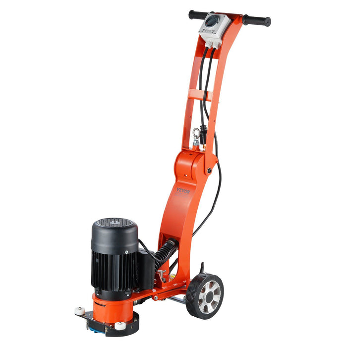Electric Concrete Floor Grinder 7" Walk-Behind Grinder 2.0HP Concrete Floor Polisher, 1500W Grinding Machine, 1400RPM Upgrade Brushless Motor Surfacing Grinder for Granite/Marble/Stones