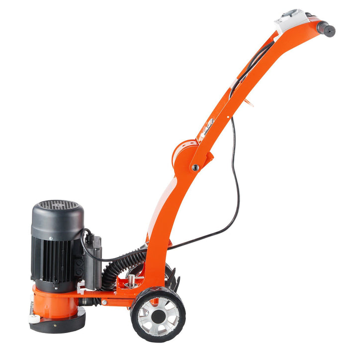 Electric Concrete Floor Grinder 7" Walk-Behind Grinder 2.0HP Concrete Floor Polisher, 1500W Grinding Machine, 1400RPM Upgrade Brushless Motor Surfacing Grinder for Granite/Marble/Stones