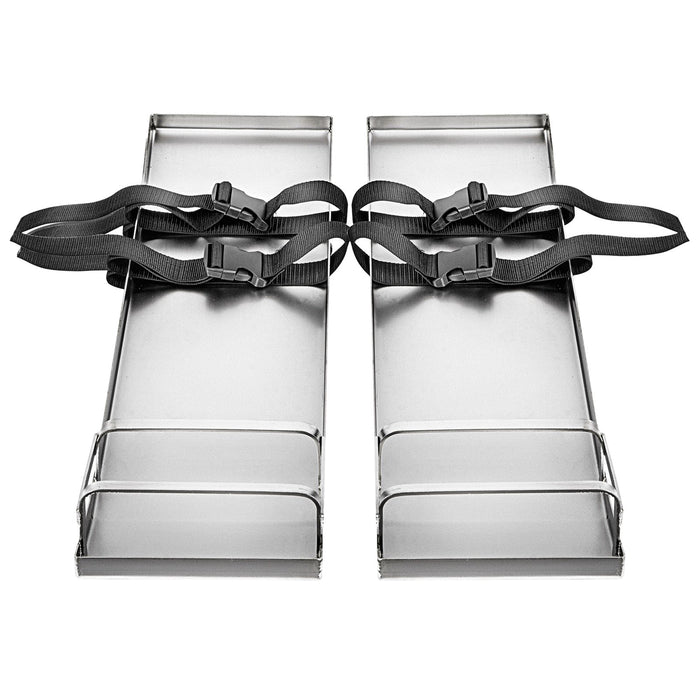 VEVOR Concrete Knee Boards 70cm x 20cm Slider Knee Boards, Kneeler Board Stainless Steel Kneeboards, Concrete Sliders Pair Moving Sliders, with Concrete Board Straps for Cement and Concrete Finishi