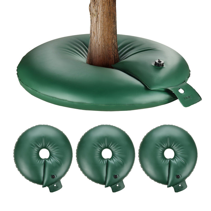 Tree Watering Rings, 4 Pcs 20 Gallons Tree Watering Bags, 6-9 Hours Slow Release, Refillable Planting Water Bags, Water Saving, Heavy Duty Watering System for Shrub Tree Root Drip Irrigation