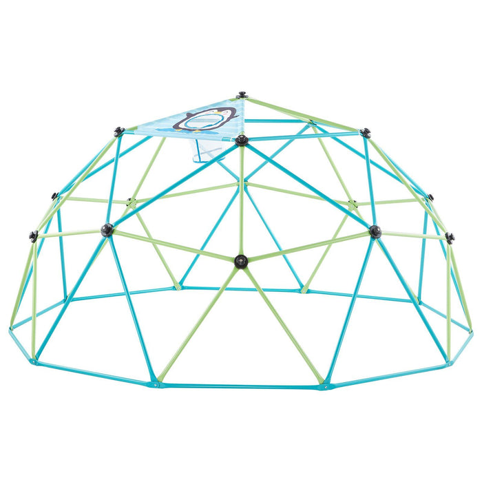 Climbing Dome, 305cm Geometric Dome Climber for Kids, 453kg Loading Jungle Gym Playground with Octopus Net & 2 Basketballs, Easy-Assembly Outdoor Backyard Climbing Toys - Gift for Boys Girls