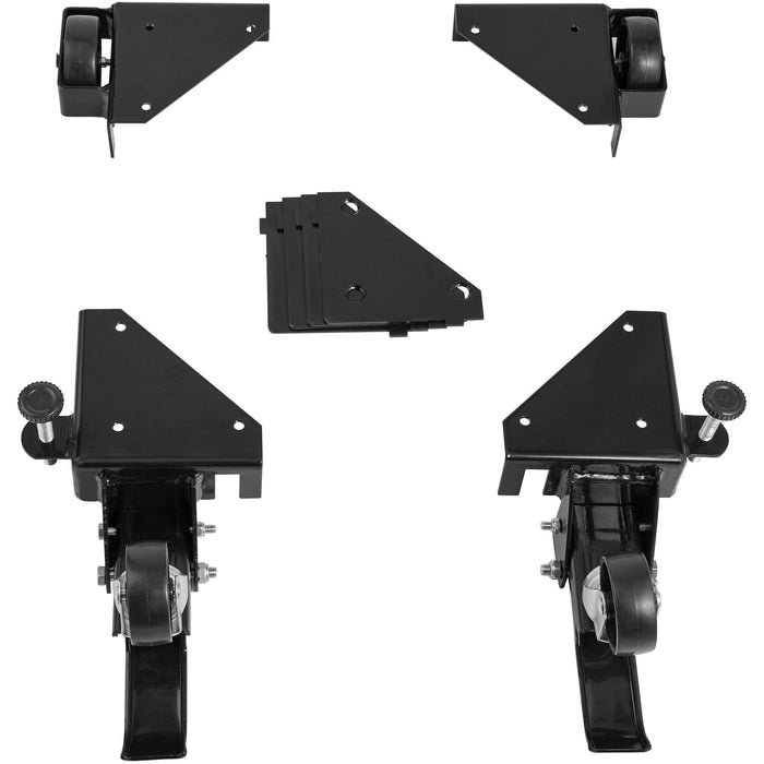 VEVOR Mobile Base, 181.4 kg Capacity, Adjustable from 241.3 x 241.3 mm to Infinity, Heavy Duty Universal Mobile Base Stand with Swivel Wheels, for Woodworking Equipment, Bandsaw, Power Tools, Machines