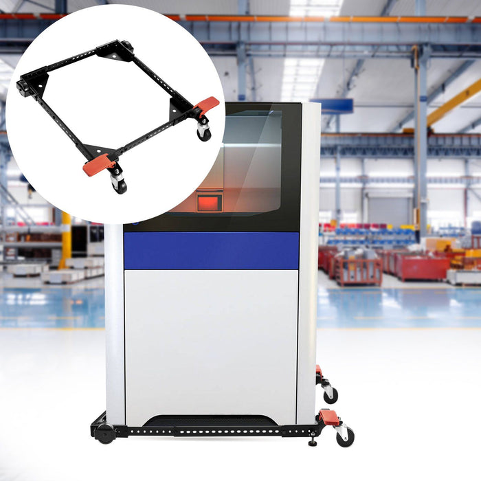 Mobile Base, 226.8 kg Capacity, Adjustable from 304 x 304 mm to 914 x 914 mm, Heavy Duty Universal Mobile Base Stand with Swivel Wheels, for Woodworking Equipment, Bandsaw, Power Tools, Machines