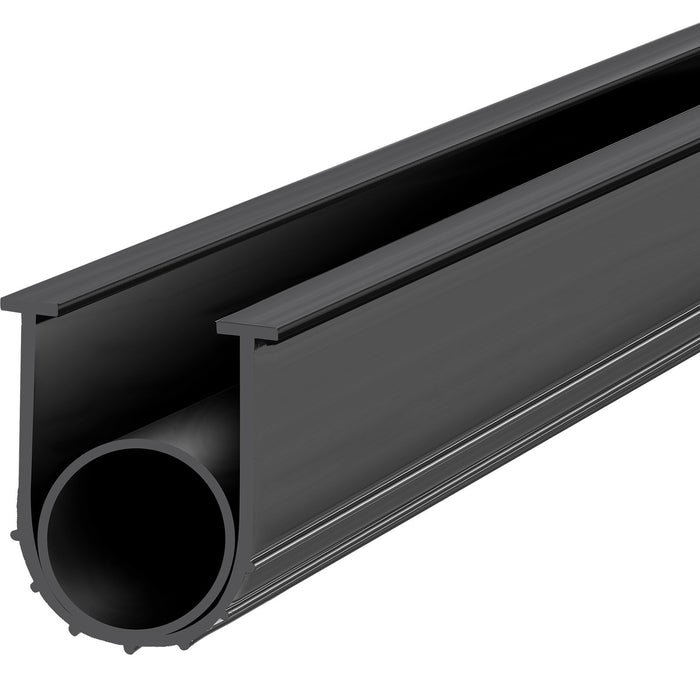 VEVOR Garage Door Seals Bottom Rubber, U Shape +O Ring Combination Garage Door Bottom Weather Seal, 16ft Weatherproofing Garage Door Seal, 5/16 inch T-ends and 3 3/4 inch Width, for Doors, Black