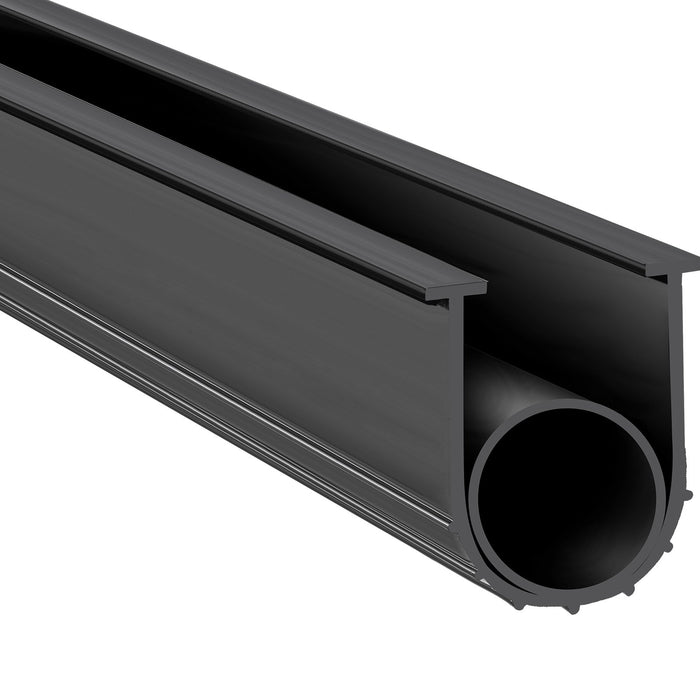 VEVOR Garage Door Seals Bottom Rubber, U Shape +O Ring Combination Garage Door Bottom Weather Seal, 16ft Weatherproofing Garage Door Seal, 5/16 inch T-ends and 3 3/4 inch Width, for Doors, Black