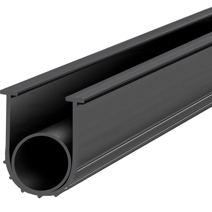 VEVOR Garage Door Seals Bottom Rubber, U Shape +O Ring Combination Garage Door Bottom Weather Seal, 20ft Weatherproofing Garage Door Seal, 5/16 inch T-ends and 3 3/4 inch Width, for Doors, Black