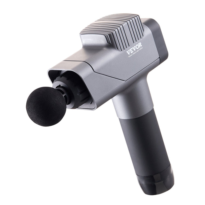 VEVOR Massage Gun Deep Tissue, Percussion Muscle Massager for Athletes - with 8 Speed Levels & 6 Massage Heads, 16V 2500mAh Batteries, Handheld Electric Massage Gun for Pain Relief, Muscle Relaxation