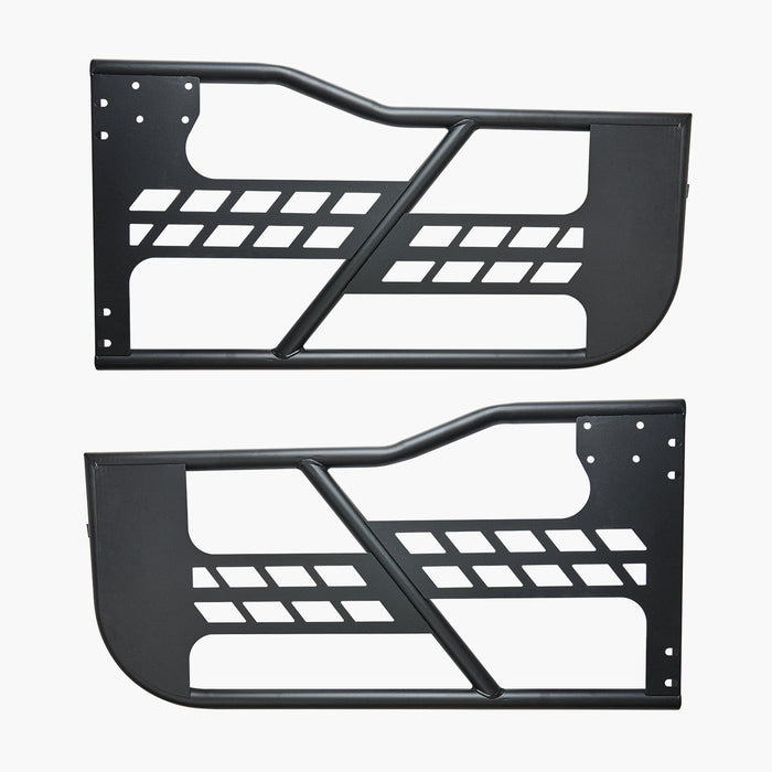 Jeep Tube Doors, 2-Door, Hunting Style Jeep Tubular Door with Heavy-Duty Hinges & OE Latch, Jeep Doors with Rubber Pads & Toughened Steel Tube, Fit for 2007-2018 Jeep Wrangler JK