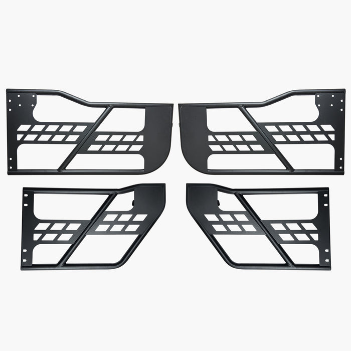 VEVOR Jeep Tube Doors, 4-Door, Hunting Style Jeep Tubular Door with Heavy-Duty Hinges & OE Latch, Jeep Doors with Rubber Pads & Toughened Steel Tube, Fit for 2007-2018 Jeep Wrangler JK