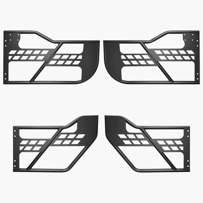 Jeep Tube Doors, 4-Door, Hunting Style Jeep Tubular Door with DOT Certified Rear View Mirrors, Jeep Doors with Rear Mirrors for 2018-2024 Jeep Wrangler JL & 2020-2024 Jeep Gladiator JT