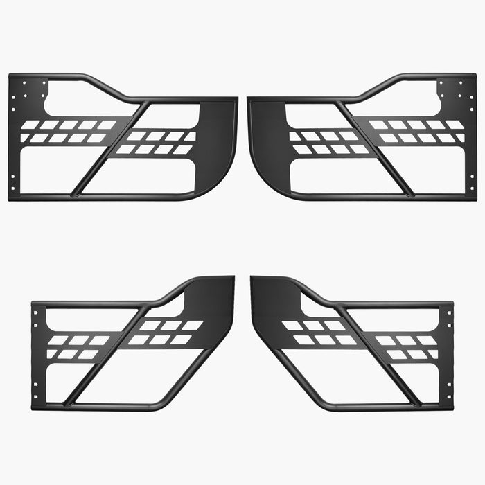 VEVOR Jeep Tube Doors, 4-Door, Hunting Style Jeep Tubular Door with Heavy-Duty Hinges & OE Latch, Jeep Doors with Rubber Pads, Fit for 2018-2024 Jeep Wrangler JL & 2020-2024 Jeep Gladiator JT