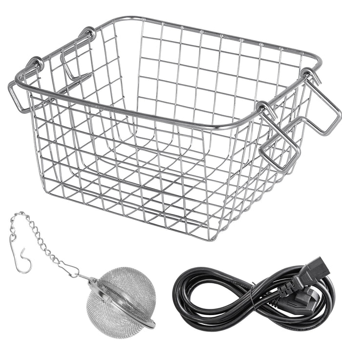 VEVOR Ultrasonic Cleaner 2L Jewelry Cleaning with Digital Timer Ultrasonic Cleaning Machine for Jewellery Rings Watches Eyeglasses Dentures Coins Metal Parts Commercial and Home Use