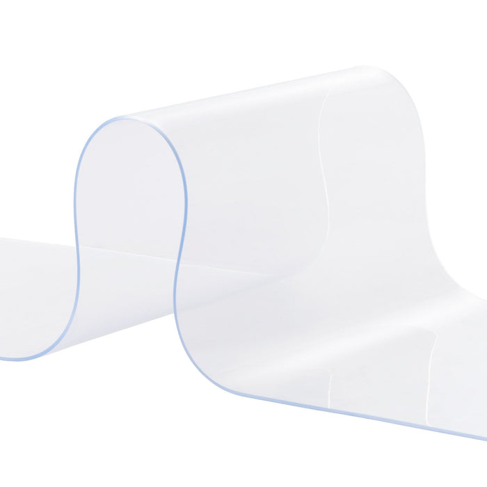 VEVOR Strip Curtain, 5000 cm Length x 20 cm Width x 2 mm Thickness, Clear PVC Smooth Curtain Strip Door Bulk Roll, Plastic Door Strips for Doorways of Supermarket, Garage, Warehouse, Barn, Pet House