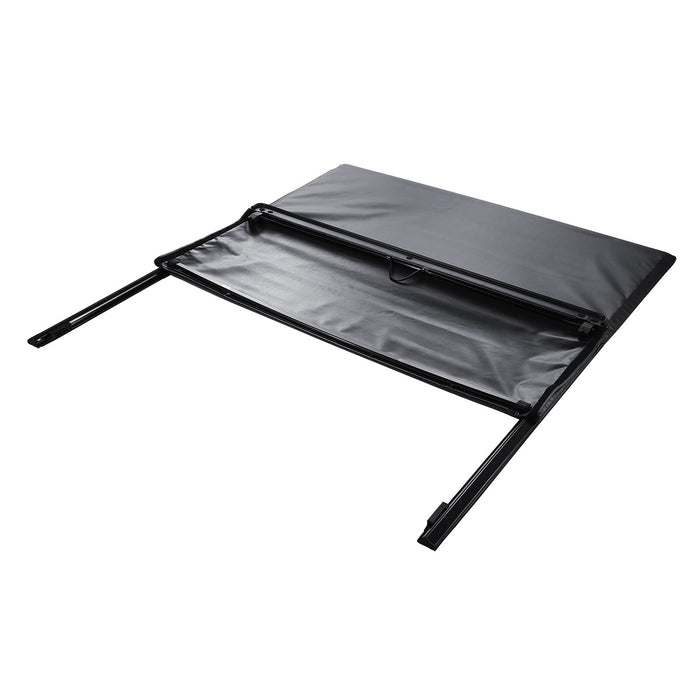 VEVOR Truck Bed Cover, Roll Up Truck Bed Tonneau Cover, Compatible with 2019-2024 Chevy Silverado GMC Sierra 1500 (NOT FIT 19-24 Classic) Bed, for 1.8m x 1.6m Bed, Soft PVC, Roll Up Tonneau Cover