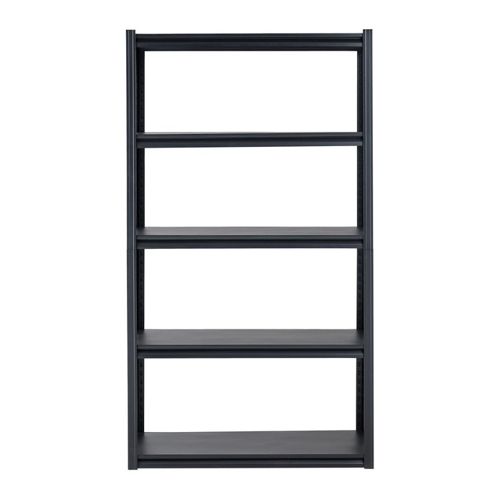 Storage Shelves, 2000 lbs, 5 Tier Garage Storage Shelving, 18" D x 40" W x 72" H Adjustable Metal Shelves for Garage Shelves Utility Rack Shelf, Ideal for Kitchen, Warehouse, Basement, Black