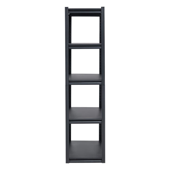 Storage Shelves, 2000 lbs, 5 Tier Garage Storage Shelving, 18" D x 40" W x 72" H Adjustable Metal Shelves for Garage Shelves Utility Rack Shelf, Ideal for Kitchen, Warehouse, Basement, Black